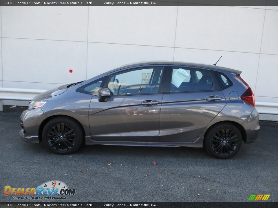 2018 Honda Fit Sport Modern Steel Metallic / Black Photo #2