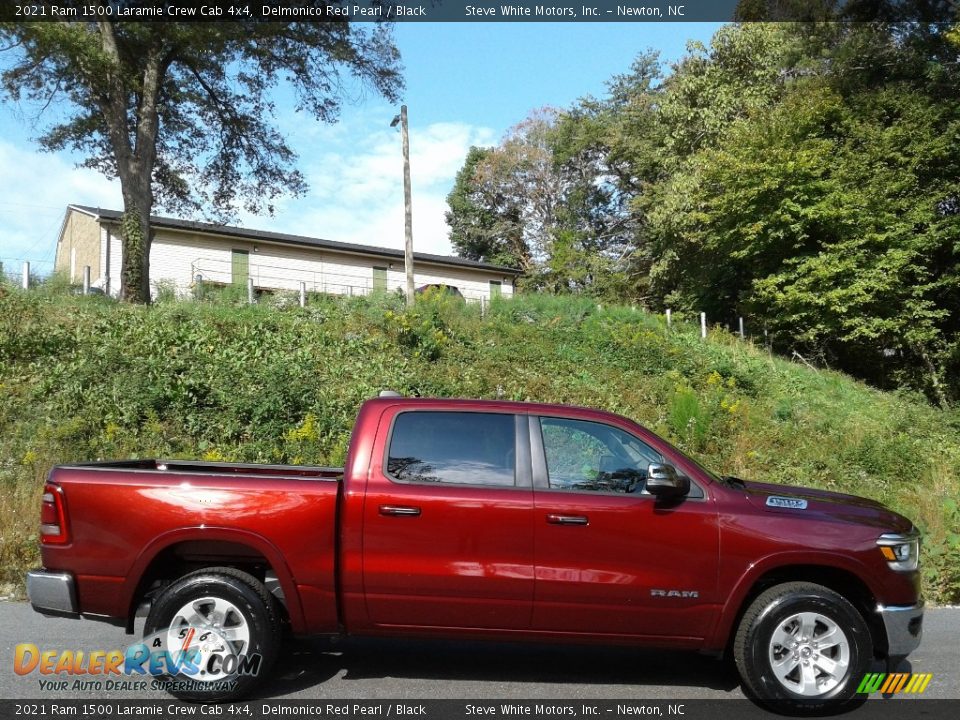 Delmonico Red Pearl 2021 Ram 1500 Laramie Crew Cab 4x4 Photo #5