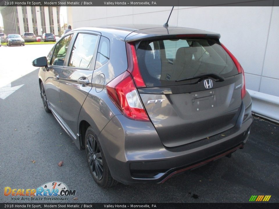 2018 Honda Fit Sport Modern Steel Metallic / Black Photo #3