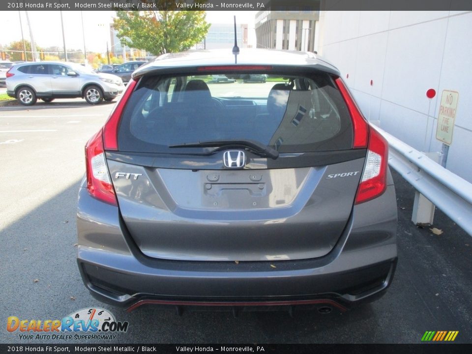 2018 Honda Fit Sport Modern Steel Metallic / Black Photo #4