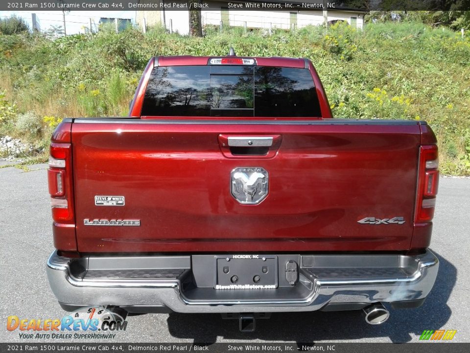 2021 Ram 1500 Laramie Crew Cab 4x4 Delmonico Red Pearl / Black Photo #7