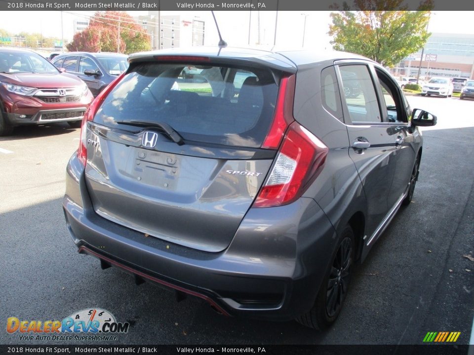 2018 Honda Fit Sport Modern Steel Metallic / Black Photo #5