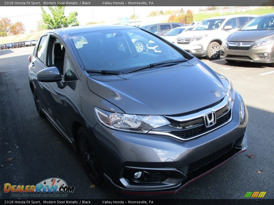 2018 Honda Fit Sport Modern Steel Metallic / Black Photo #8