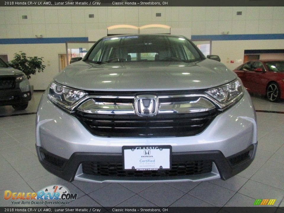 2018 Honda CR-V LX AWD Lunar Silver Metallic / Gray Photo #2