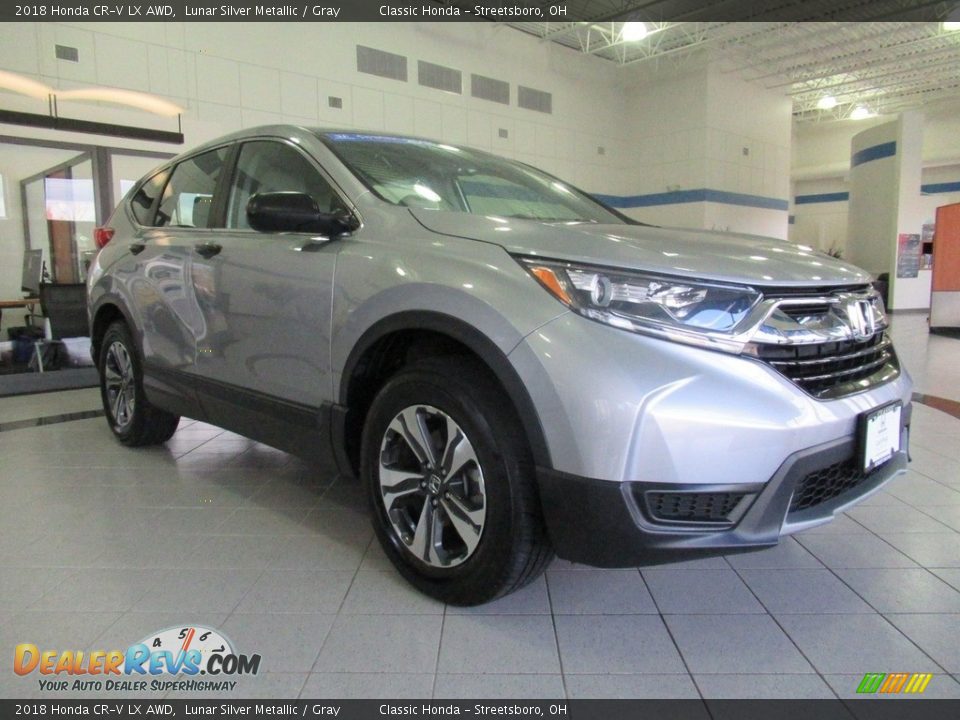 2018 Honda CR-V LX AWD Lunar Silver Metallic / Gray Photo #3