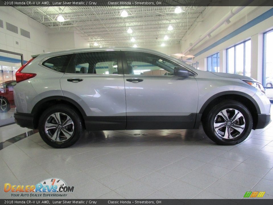 2018 Honda CR-V LX AWD Lunar Silver Metallic / Gray Photo #4