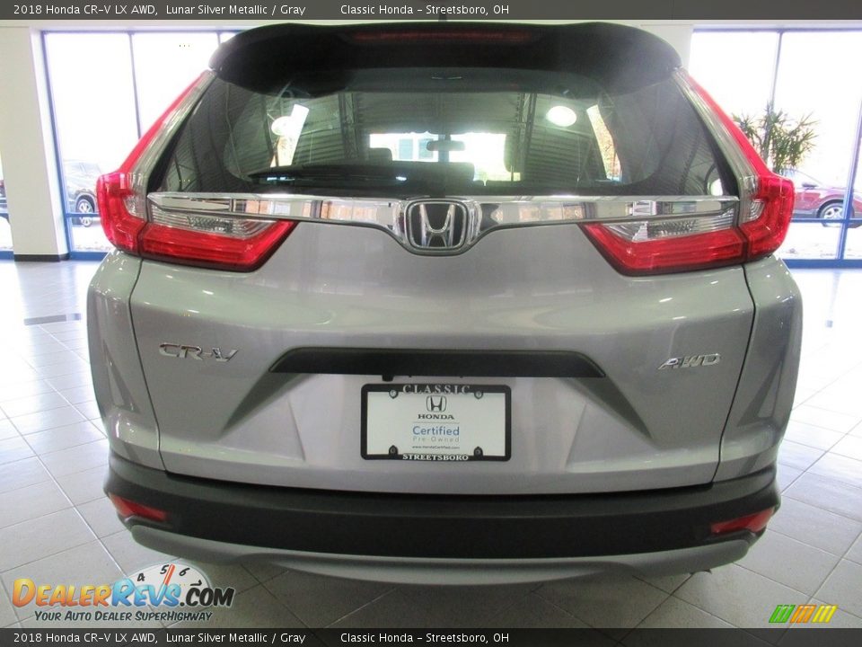 2018 Honda CR-V LX AWD Lunar Silver Metallic / Gray Photo #6