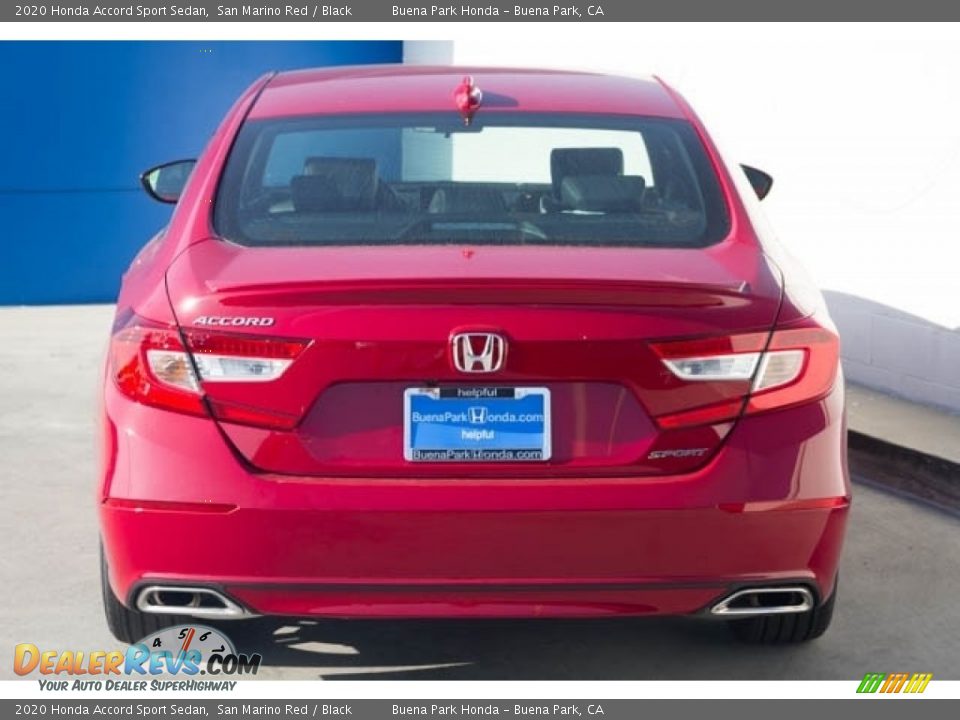 2020 Honda Accord Sport Sedan San Marino Red / Black Photo #6