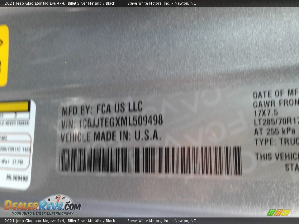 2021 Jeep Gladiator Mojave 4x4 Billet Silver Metallic / Black Photo #30