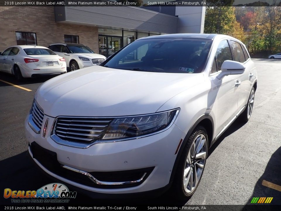 2018 Lincoln MKX Black Label AWD White Platinum Metallic Tri-Coat / Ebony Photo #1