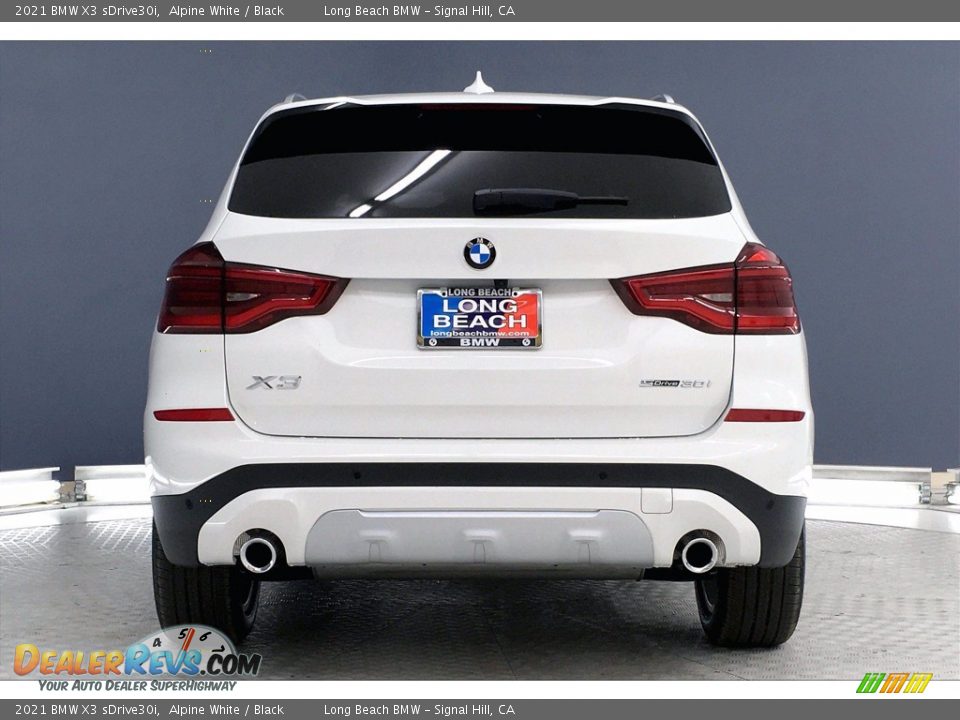 2021 BMW X3 sDrive30i Alpine White / Black Photo #4