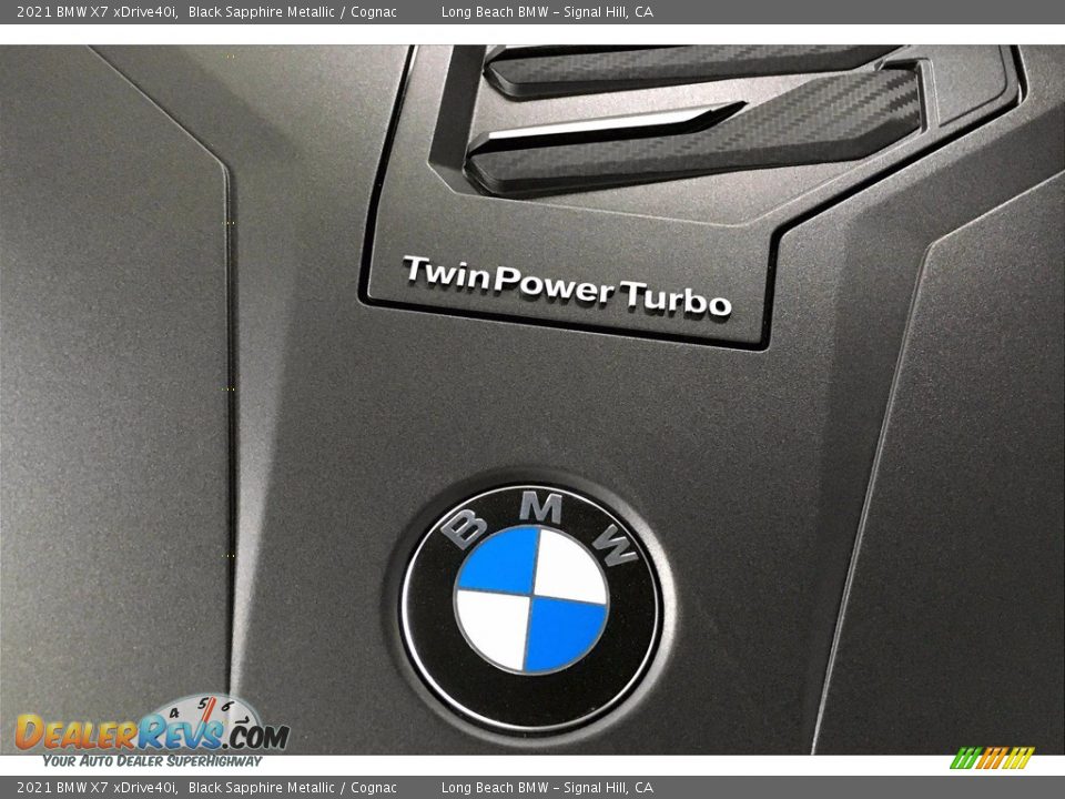 2021 BMW X7 xDrive40i Black Sapphire Metallic / Cognac Photo #11