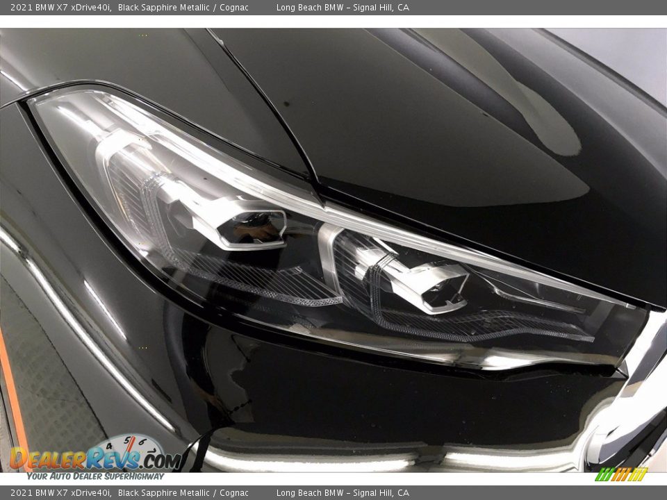 2021 BMW X7 xDrive40i Black Sapphire Metallic / Cognac Photo #14