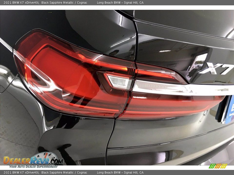 2021 BMW X7 xDrive40i Black Sapphire Metallic / Cognac Photo #15