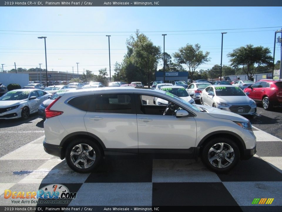 2019 Honda CR-V EX Platinum White Pearl / Gray Photo #3