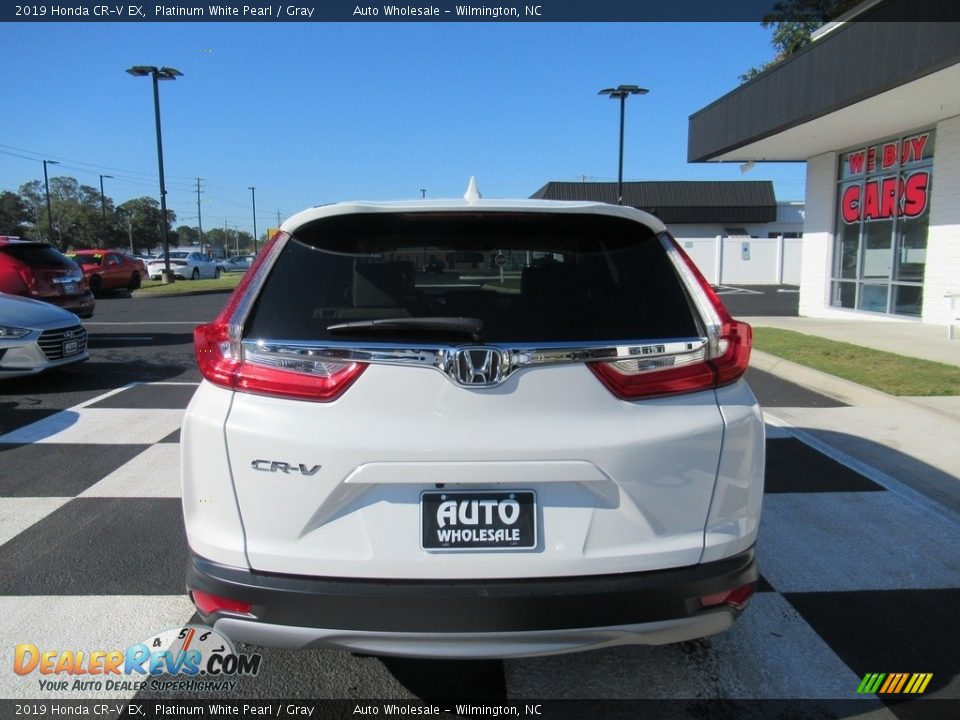 2019 Honda CR-V EX Platinum White Pearl / Gray Photo #4