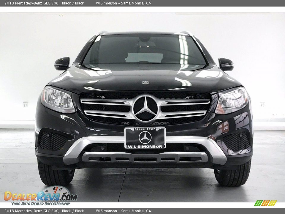 2018 Mercedes-Benz GLC 300 Black / Black Photo #2