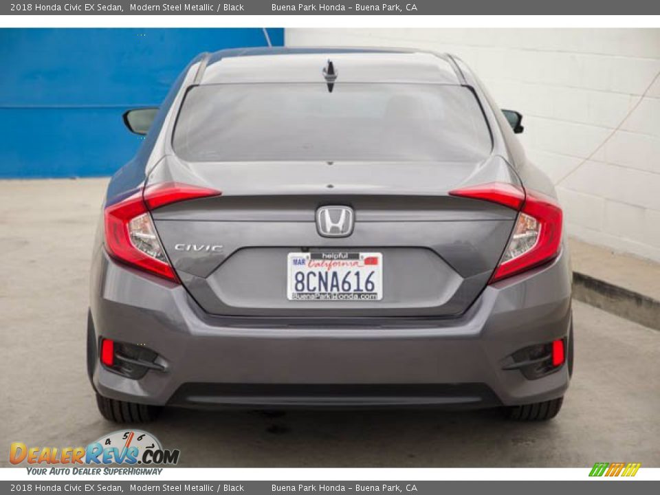 2018 Honda Civic EX Sedan Modern Steel Metallic / Black Photo #11