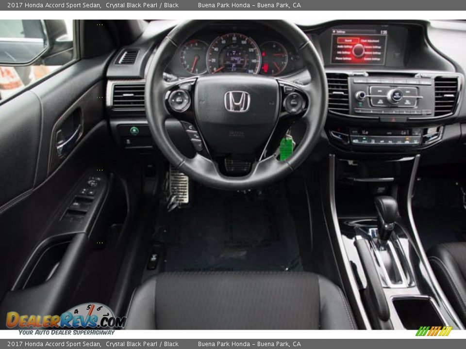 2017 Honda Accord Sport Sedan Crystal Black Pearl / Black Photo #5