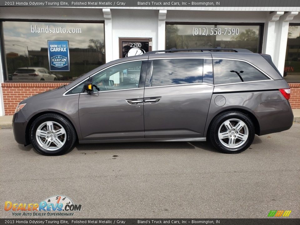 2013 Honda Odyssey Touring Elite Polished Metal Metallic / Gray Photo #1