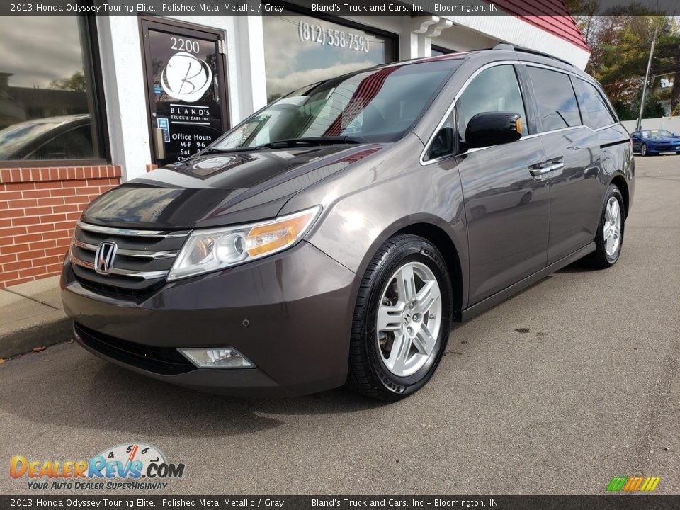 2013 Honda Odyssey Touring Elite Polished Metal Metallic / Gray Photo #2