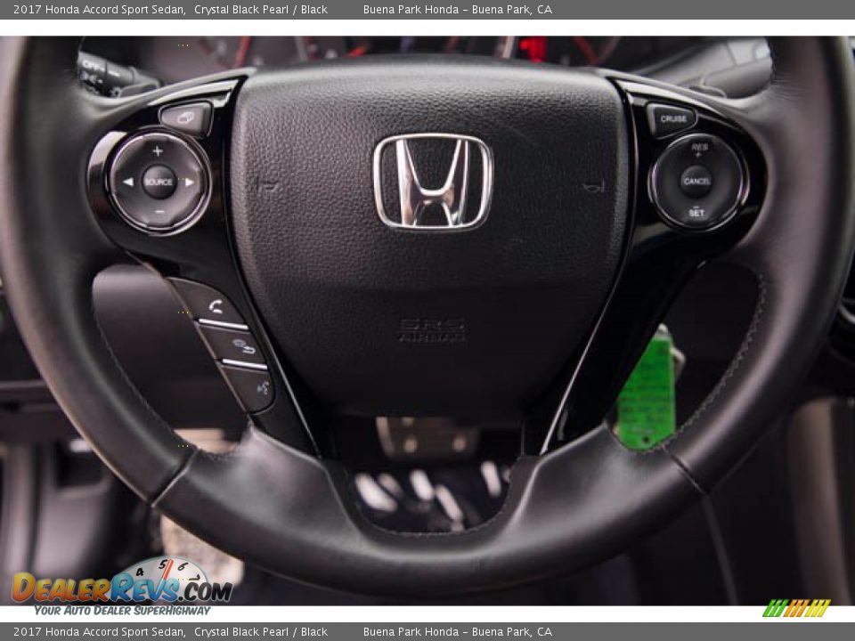 2017 Honda Accord Sport Sedan Crystal Black Pearl / Black Photo #13
