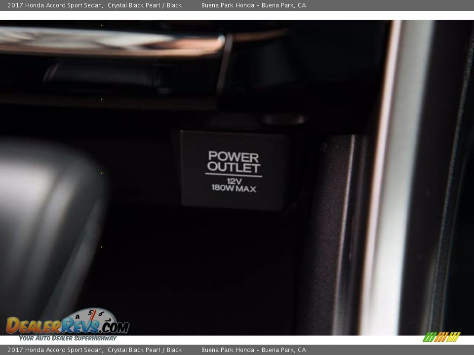 2017 Honda Accord Sport Sedan Crystal Black Pearl / Black Photo #14