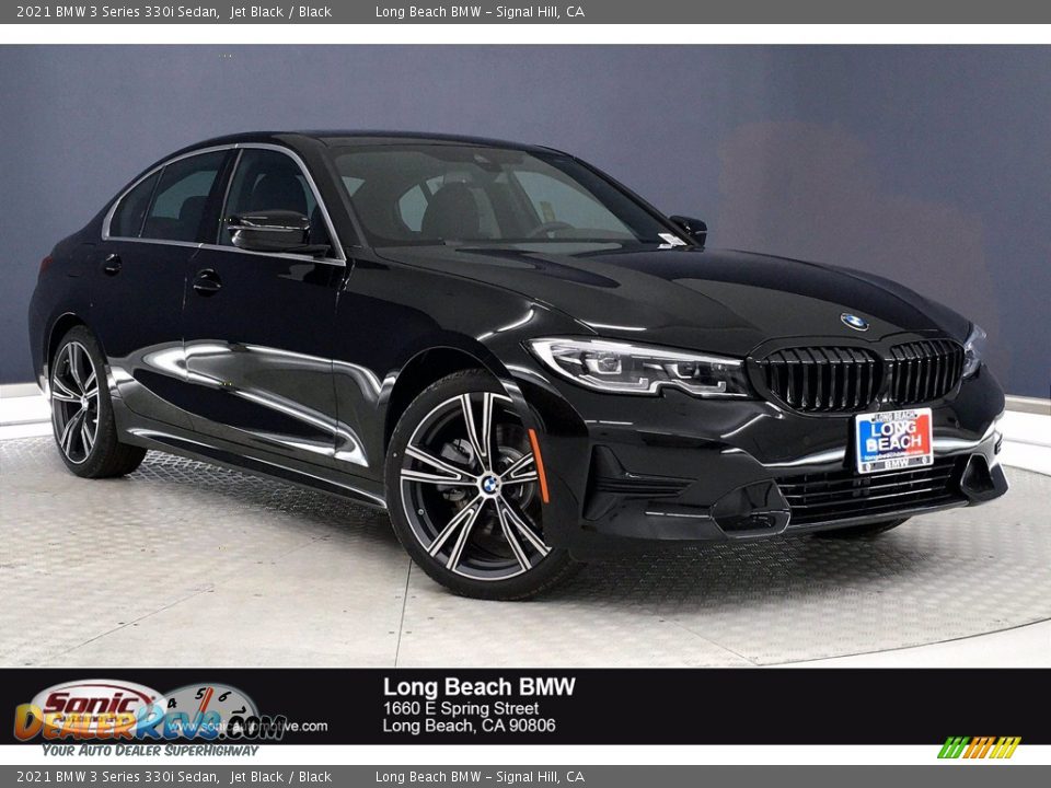 2021 BMW 3 Series 330i Sedan Jet Black / Black Photo #1