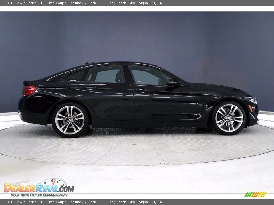 2018 BMW 4 Series 430i Gran Coupe Jet Black / Black Photo #14