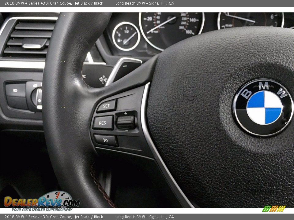 2018 BMW 4 Series 430i Gran Coupe Jet Black / Black Photo #18