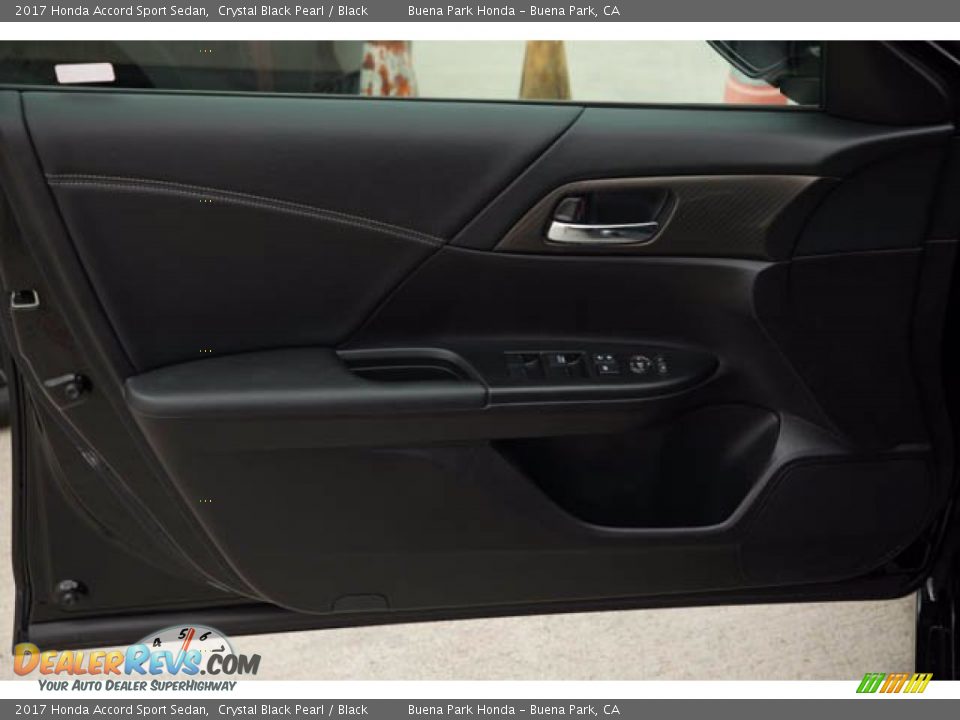 2017 Honda Accord Sport Sedan Crystal Black Pearl / Black Photo #25