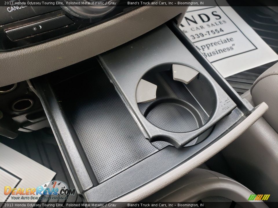 2013 Honda Odyssey Touring Elite Polished Metal Metallic / Gray Photo #22