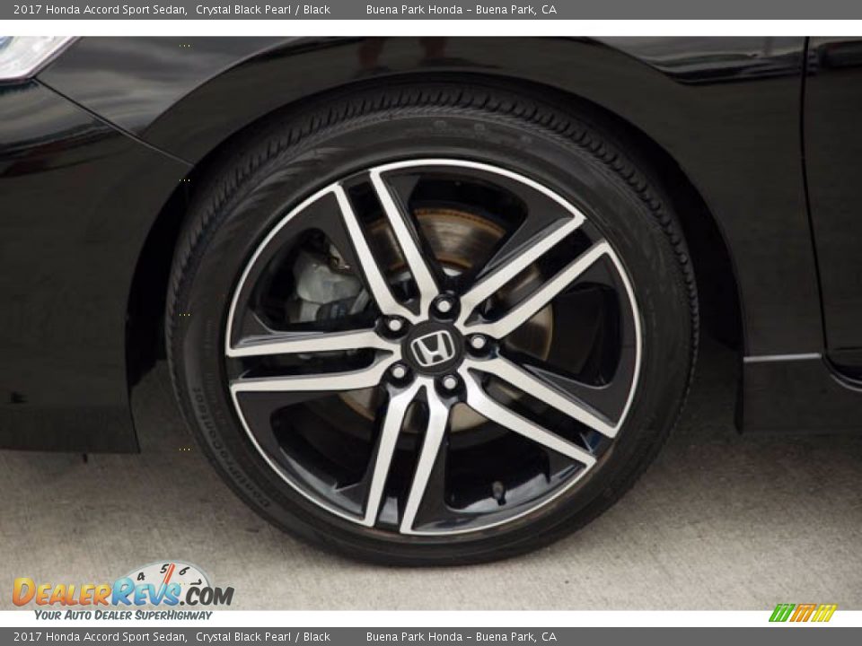 2017 Honda Accord Sport Sedan Crystal Black Pearl / Black Photo #34
