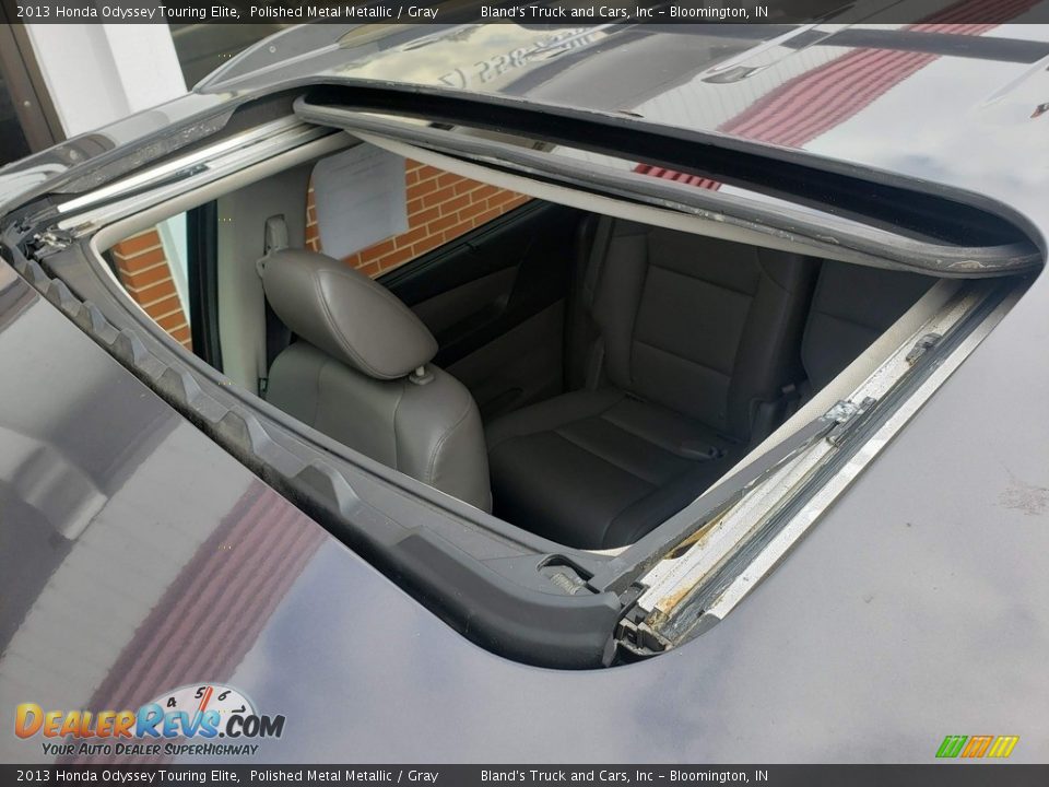2013 Honda Odyssey Touring Elite Polished Metal Metallic / Gray Photo #28