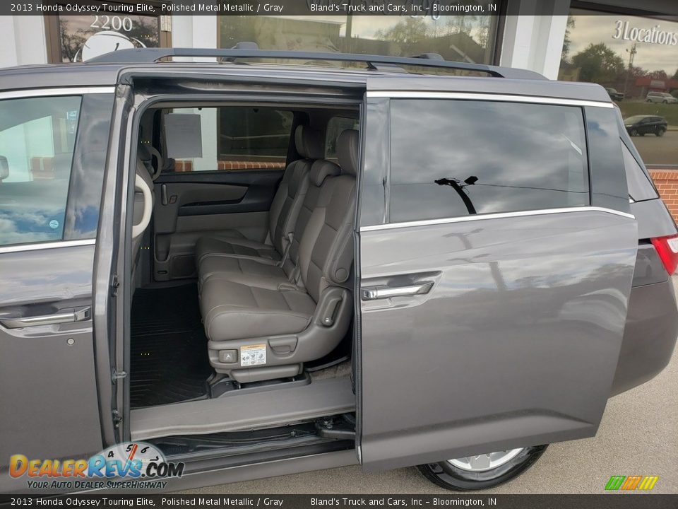 2013 Honda Odyssey Touring Elite Polished Metal Metallic / Gray Photo #29
