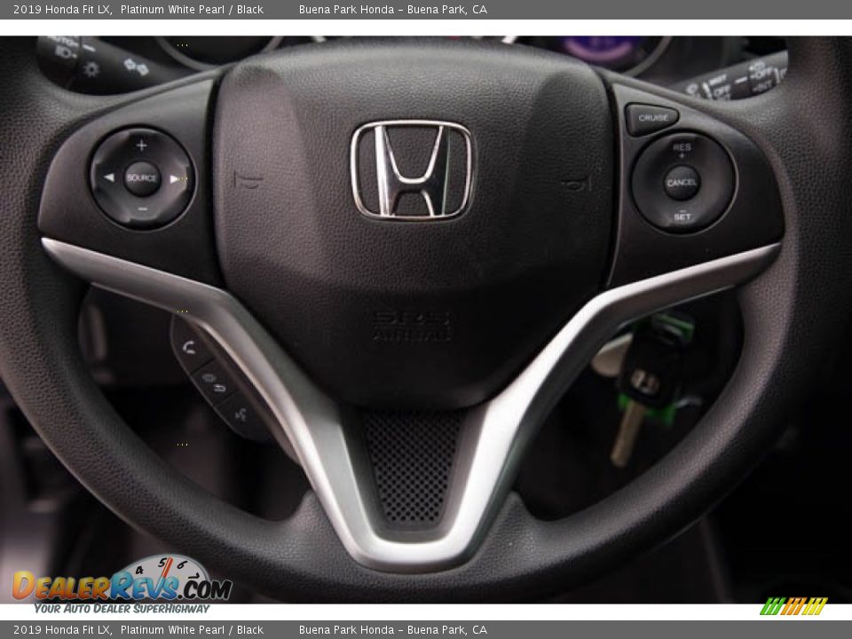 2019 Honda Fit LX Platinum White Pearl / Black Photo #13