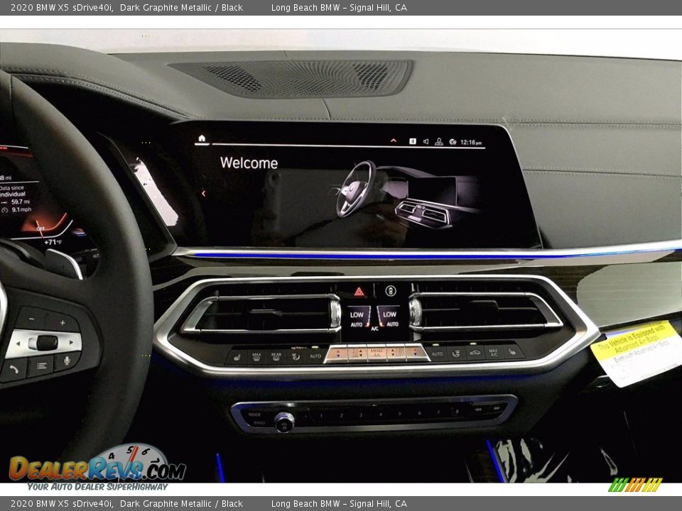2020 BMW X5 sDrive40i Dark Graphite Metallic / Black Photo #6