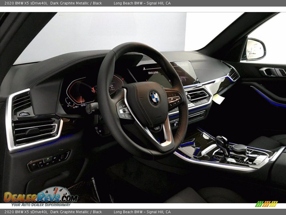 2020 BMW X5 sDrive40i Dark Graphite Metallic / Black Photo #7