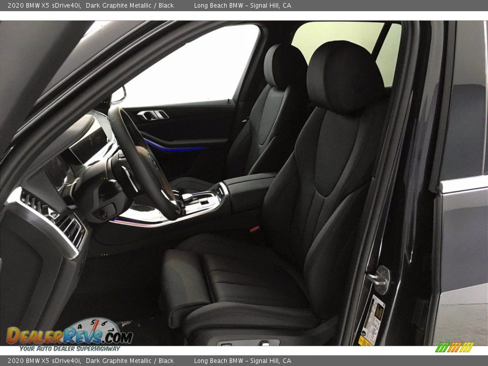 2020 BMW X5 sDrive40i Dark Graphite Metallic / Black Photo #9