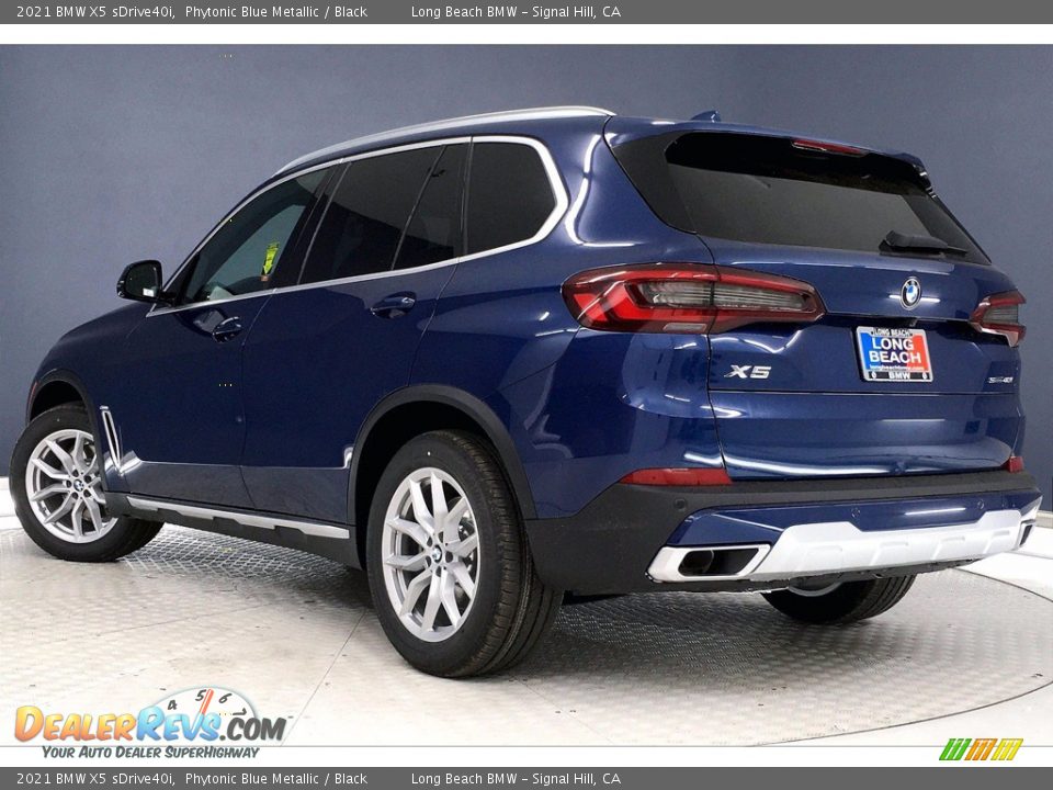 2021 BMW X5 sDrive40i Phytonic Blue Metallic / Black Photo #3
