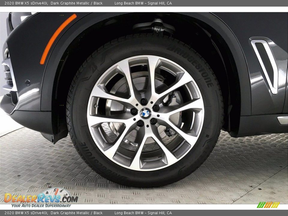 2020 BMW X5 sDrive40i Dark Graphite Metallic / Black Photo #12