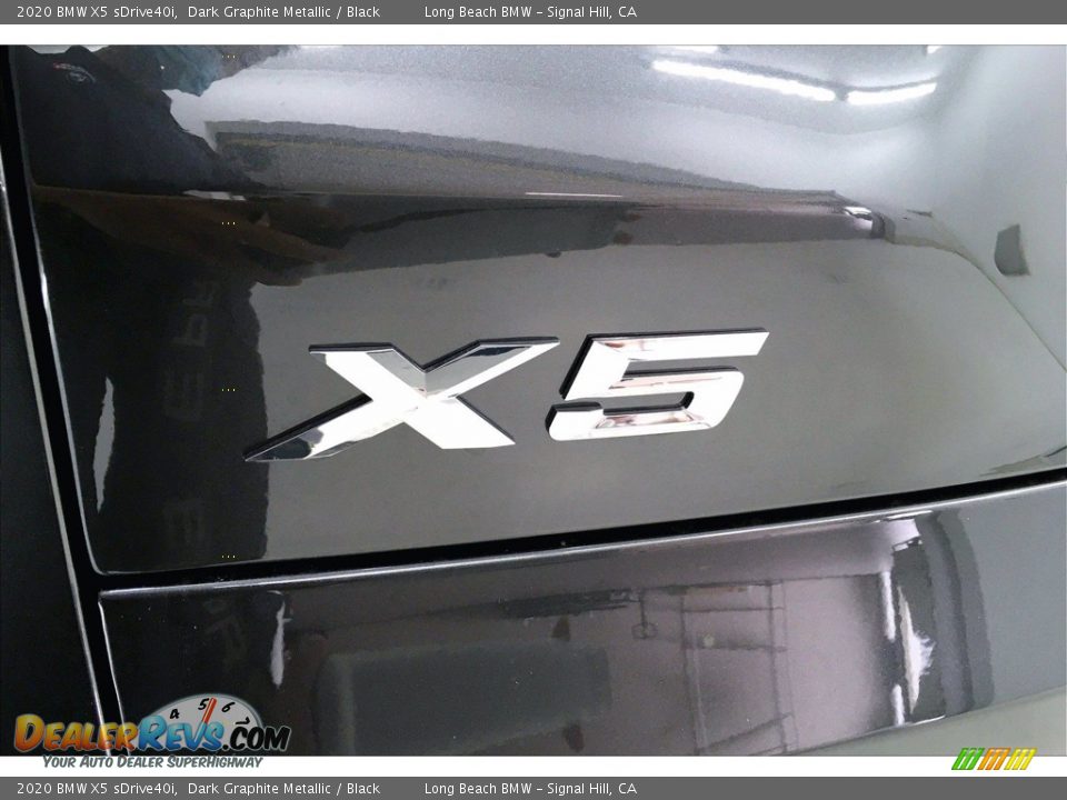 2020 BMW X5 sDrive40i Dark Graphite Metallic / Black Photo #16