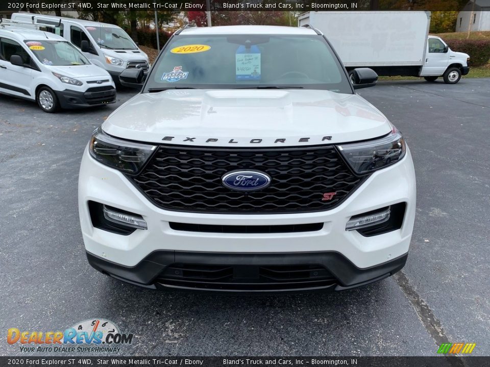 2020 Ford Explorer ST 4WD Star White Metallic Tri-Coat / Ebony Photo #3