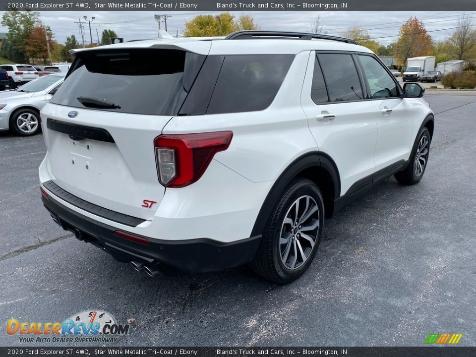 2020 Ford Explorer ST 4WD Star White Metallic Tri-Coat / Ebony Photo #6