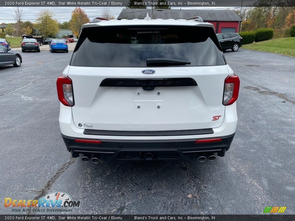 2020 Ford Explorer ST 4WD Star White Metallic Tri-Coat / Ebony Photo #7