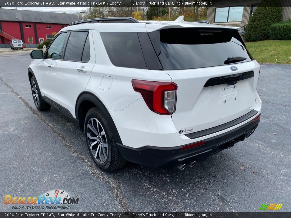 2020 Ford Explorer ST 4WD Star White Metallic Tri-Coat / Ebony Photo #8