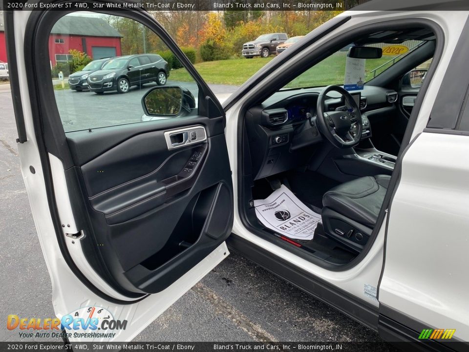 2020 Ford Explorer ST 4WD Star White Metallic Tri-Coat / Ebony Photo #14