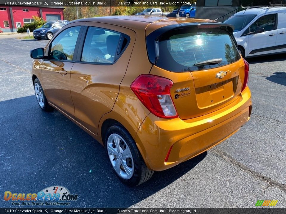 2019 Chevrolet Spark LS Orange Burst Metallic / Jet Black Photo #8