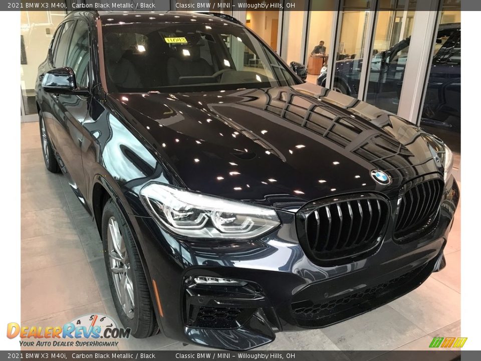 2021 BMW X3 M40i Carbon Black Metallic / Black Photo #1