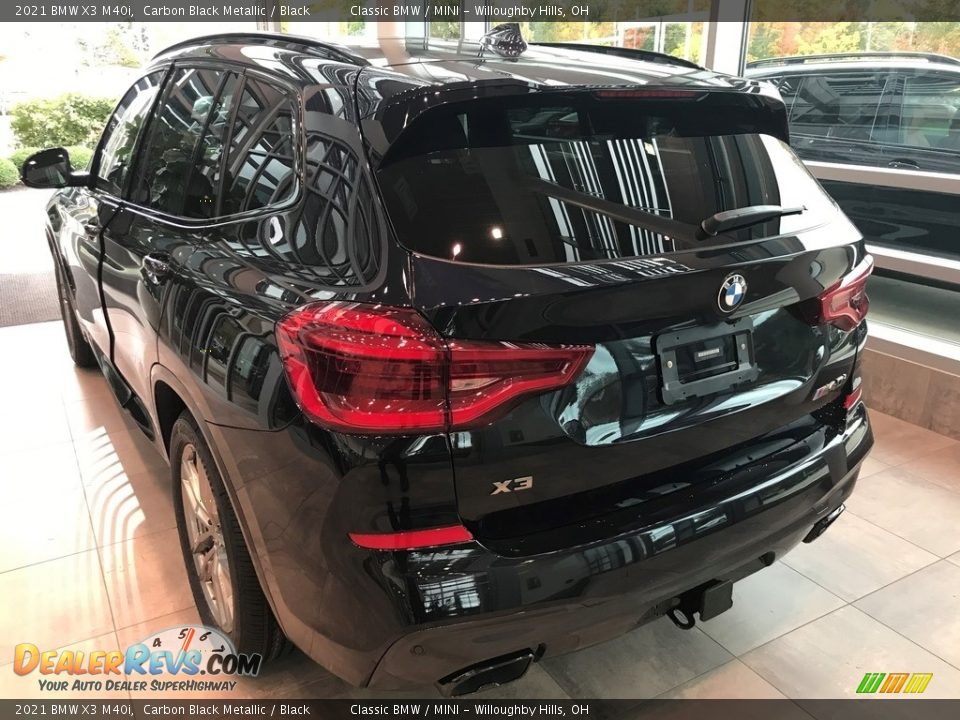 2021 BMW X3 M40i Carbon Black Metallic / Black Photo #2